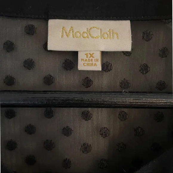 ModCloth Black Blouse - Picture 6 of 8